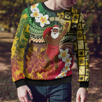 Vanuatu Christmas Ugly Christmas Sweater Ni-Van Santa Retro Style - Polynesian Pride