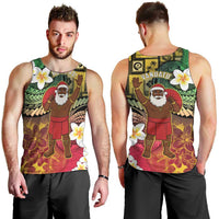 Vanuatu Christmas Men Tank Top Ni-Van Santa Retro Style LT05 - Polynesian Pride