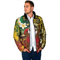 Vanuatu Christmas Padded Jacket Ni-Van Santa Retro Style - Polynesian Pride