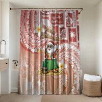 Hawaii Mele Kalikimaka Bathroom Set Hula Santa Retro Style Red - Polynesian Pride