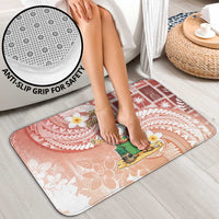 Hawaii Mele Kalikimaka Bathroom Set Hula Santa Retro Style Red - Polynesian Pride