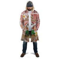 Hawaii Mele Kalikimaka Cloak Hula Santa Retro Style Red - Polynesian Pride