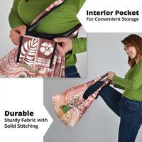 Hawaii Mele Kalikimaka Grocery Bag Hula Santa Retro Style Red - Polynesian Pride