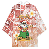 Hawaii Mele Kalikimaka Kimono Hula Santa Retro Style Red - Polynesian Pride