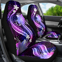 Galaxy Polynesian Pattern With Tropical Flowers Car Seat Cover LT05 - Polynesian Pride