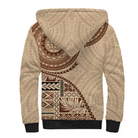 Samoa Siapo Pattern Simple Style Sherpa Hoodie LT05 - Polynesian Pride