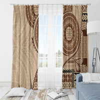 Samoa Siapo Pattern Simple Style Window Curtain LT05 - Polynesian Pride