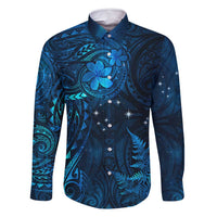New Zealand Matariki Family Matching Long Sleeve Bodycon Dress and Hawaiian Shirt Maori New Year LT05