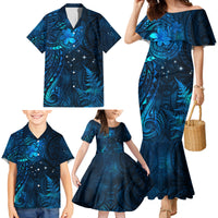 New Zealand Matariki Family Matching Mermaid Dress and Hawaiian Shirt Maori New Year LT05 - Polynesian Pride