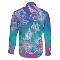 Polynesia Sea Turtle Couple Family Matching Puletasi and Hawaiian Shirt Love Is Life