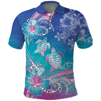 Polynesia Sea Turtle Couple Polo Shirt Love Is Life