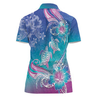 Polynesia Sea Turtle Couple Women Polo Shirt Love Is Life