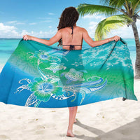 Polynesia Sea Turtle Couple Sarong I Am Turtley In Love With You