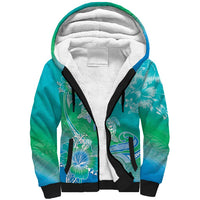 Polynesia Sea Turtle Couple Sherpa Hoodie I Am Turtley In Love With You