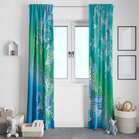 Polynesia Sea Turtle Couple Window Curtain I Am Turtley In Love With You