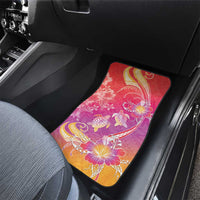 Polynesia Sea Turtle Couple Car Mats One Soul One Love