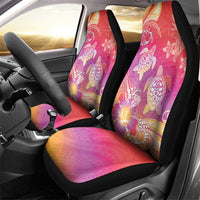 Polynesia Sea Turtle Couple Car Seat Cover One Soul One Love