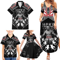 New Zealand Aotearoa Family Matching Summer Maxi Dress and Hawaiian Shirt Traditional Kapa Haka LT05 - Polynesian Pride