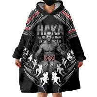 New Zealand Aotearoa Wearable Blanket Hoodie Traditional Kapa Haka