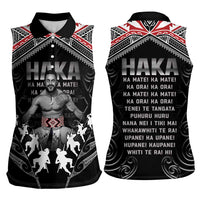 New Zealand Aotearoa Women Sleeveless Polo Shirt Traditional Kapa Haka LT05 - Polynesian Pride