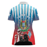 Personalised Free West Papua Women Polo Shirt One People One Soul Unique Style LT05 - Polynesian Pride