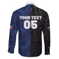 France And New Zealand Rugby Custom Family Matching Tank Maxi Dress and Hawaiian Shirt Les Bleus Rooster With Maori Tiki LT05 - Polynesian Pride