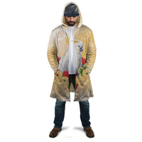 New Zealand Aotearoa Cockatoo Cloak Maori Pattern With Pohutukawa Flowers