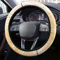 New Zealand Aotearoa Cockatoo Steering Wheel Cover Maori Pattern With Pohutukawa Flowers LT05 - Polynesian Pride