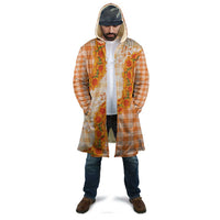 Orange Hawaii Palaka Cloak Hawaiian Ilima Lei