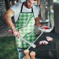 Green Hawaii Palaka Apron Hawaiian Pikake Lei