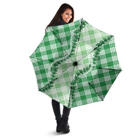 Green Hawaii Palaka Umbrella Hawaiian Pikake Lei