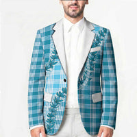 Blue Hawaii Palaka Blazer Hawaiian Pikake Lei LT05 - Polynesian Pride