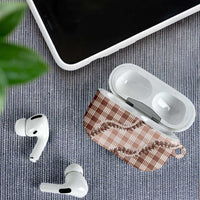 Beige Hawaii Palaka AirPods Case Hawaiian Pikake Lei