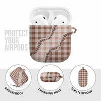 Beige Hawaii Palaka AirPods Case Hawaiian Pikake Lei