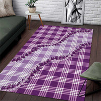 Violet Hawaii Palaka Area Rug Hawaiian Pikake Lei LT05 Violet - Polynesian Pride