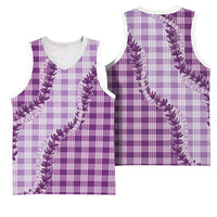 Violet Hawaii Palaka Basketball Jersey Hawaiian Pikake Lei LT05 - Polynesian Pride