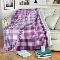 Violet Hawaii Palaka Blanket Hawaiian Pikake Lei LT05 Violet - Polynesian Pride