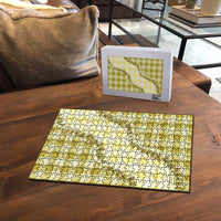 Yellow Hawaii Palaka Puzzle Hawaiian Pikake Lei LT05 - Polynesian Pride