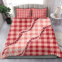 Red Hawaii Palaka Bedding Set Hawaiian Pikake Lei LT05 - Polynesian Pride