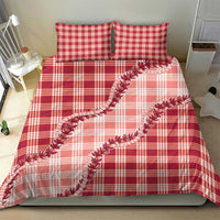 Red Hawaii Palaka Bedding Set Hawaiian Pikake Lei LT05 - Polynesian Pride
