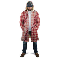 Red Hawaii Palaka Cloak Hawaiian Pikake Lei