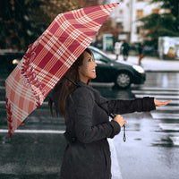 Red Hawaii Palaka Umbrella Hawaiian Pikake Lei