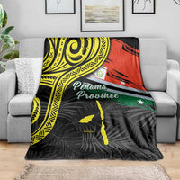 Vanuatu Penama Day Blanket Grunge Flag Style - Polynesian Pride