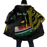 Personalised Vanuatu Penama Day Cloak Grunge Flag Style - Polynesian Pride