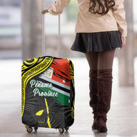 Vanuatu Penama Day Luggage Cover Grunge Flag Style - Polynesian Pride