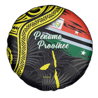 Vanuatu Penama Day Spare Tire Cover Grunge Flag Style - Polynesian Pride