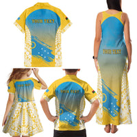 Personalised Vanuatu Sanma Day Family Matching Tank Maxi Dress and Hawaiian Shirt Special Style - Polynesian Pride