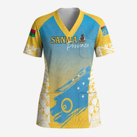 Personalised Vanuatu Sanma Day Scrub Top Special Style - Polynesian Pride