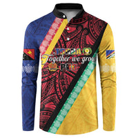 Love Torba PNG Day Button Sweatshirt Together We Grow - Polynesian Pride