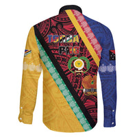 Love Torba PNG Day Family Matching Tank Maxi Dress and Hawaiian Shirt Together We Grow - Polynesian Pride